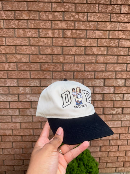 Custom Embroidered Dad Hat | Personalized Portrait