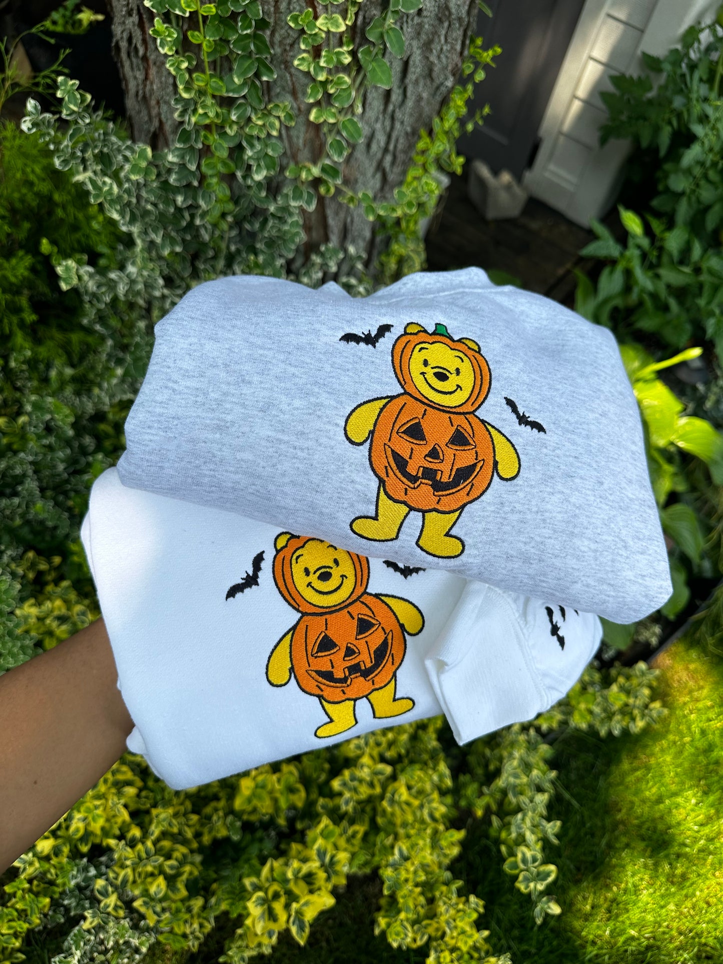 Winnie Halloween Custom Embroidered sweatshirt