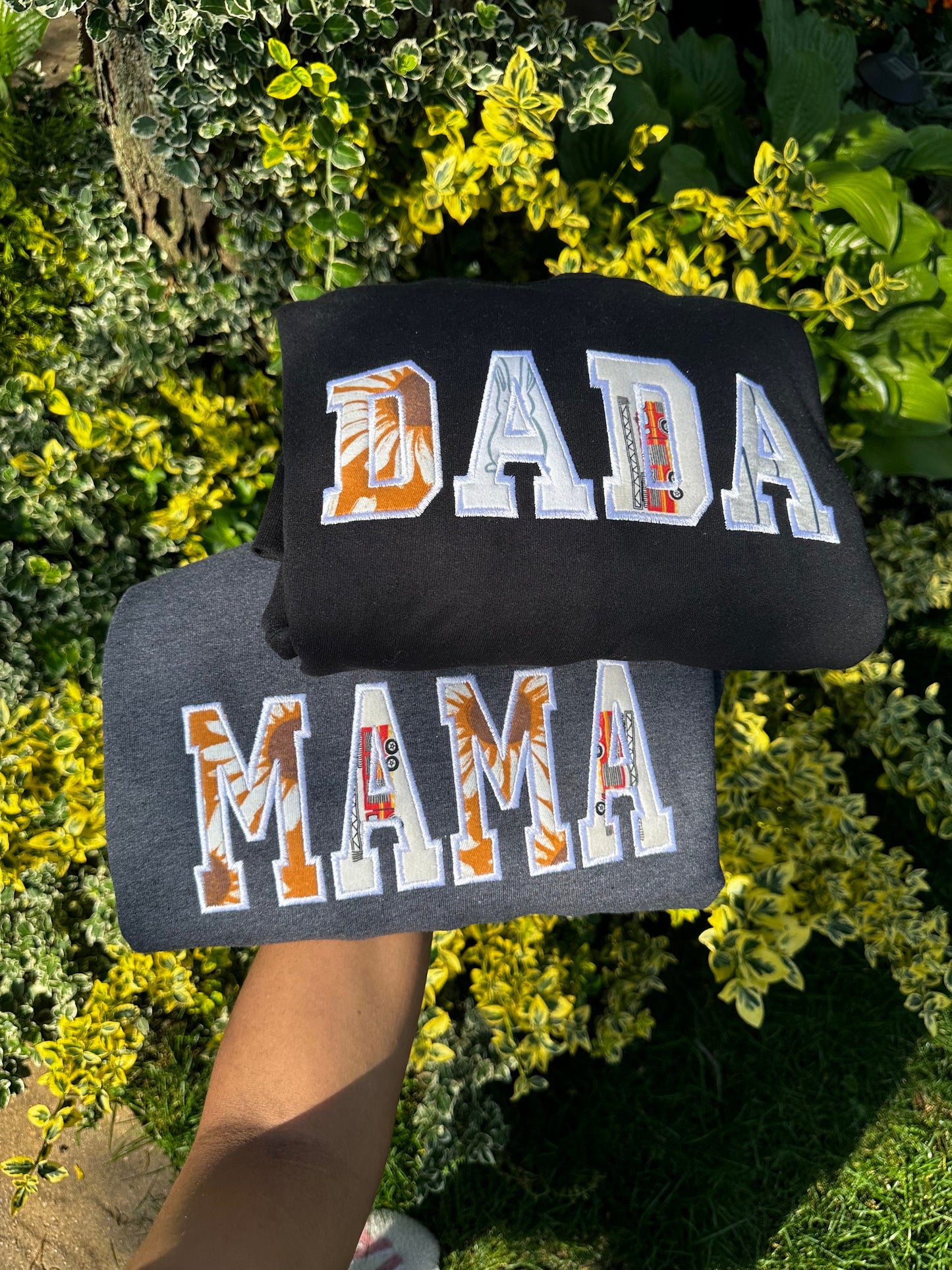 Custom Dada Keepsake Made from Baby Onesies – Personalized Dada Gift