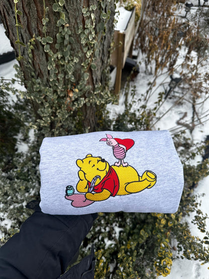 Valentine’s Day Bear Sweatshirt – Cute Storybook Love Design