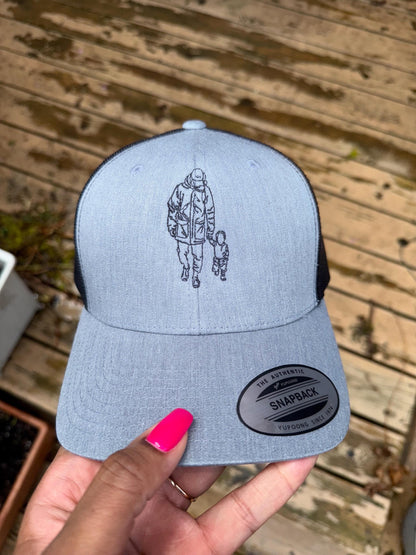 Personalized Dad Trucker Hat ,Custom Fathers Day Gift, New Dad Gift, Gift for Husband, Dad Birthday Gift,Papa Cap