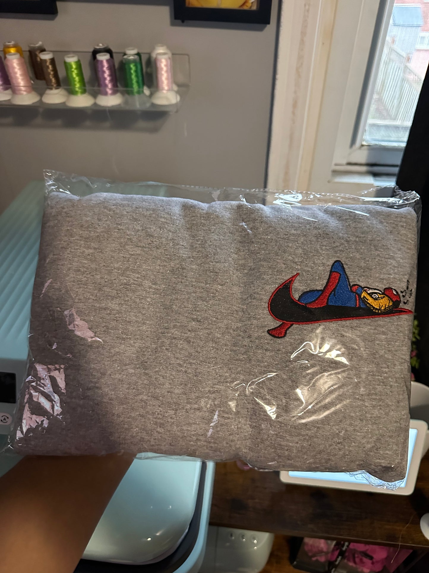 SPIDER Embroidered sweatshirt – Size large (Only One Available!)