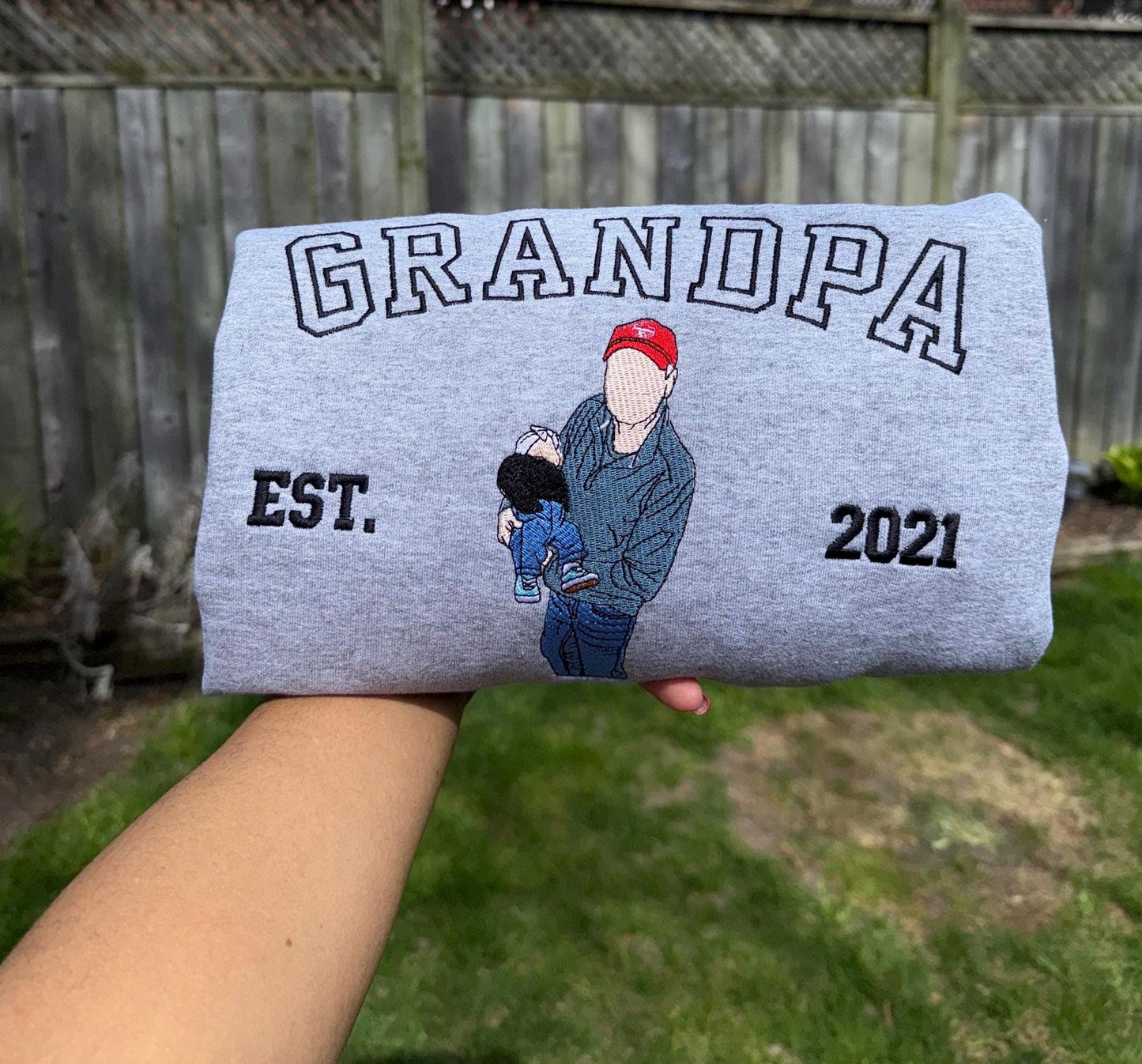 Grandpa Portrait from Photos – Personalized Keepsake