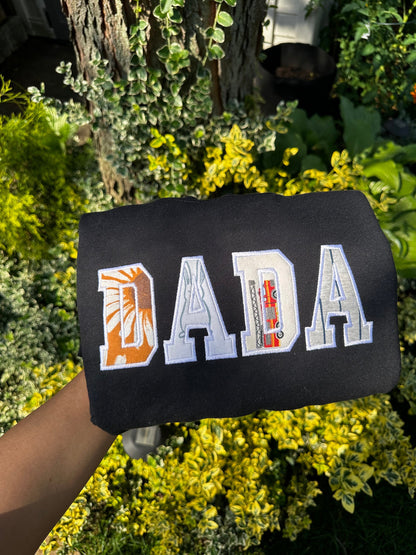 Custom Dada Keepsake Made from Baby Onesies – Personalized Dada Gift