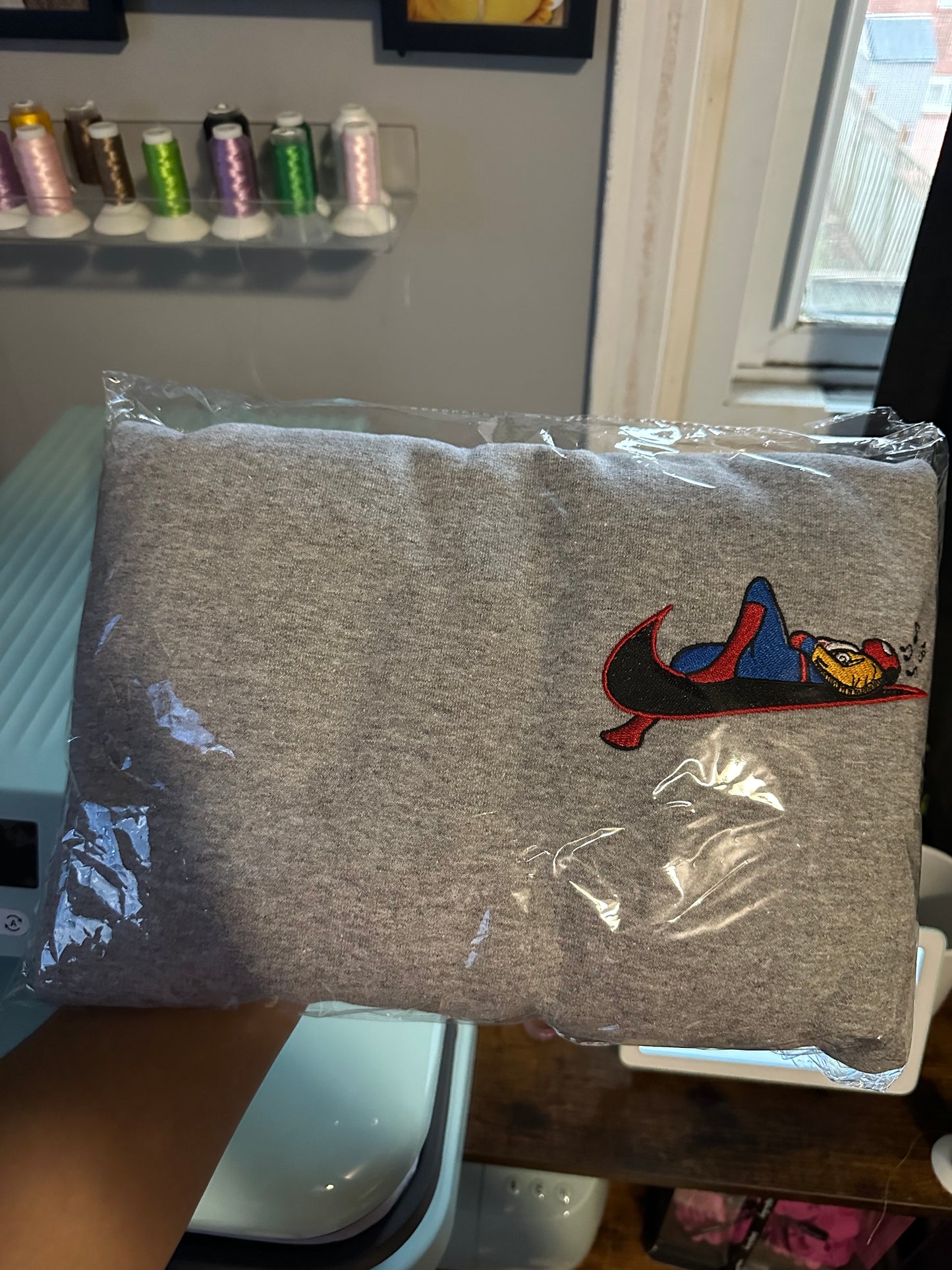 SPIDER Embroidered sweatshirt – Size large (Only One Available!)