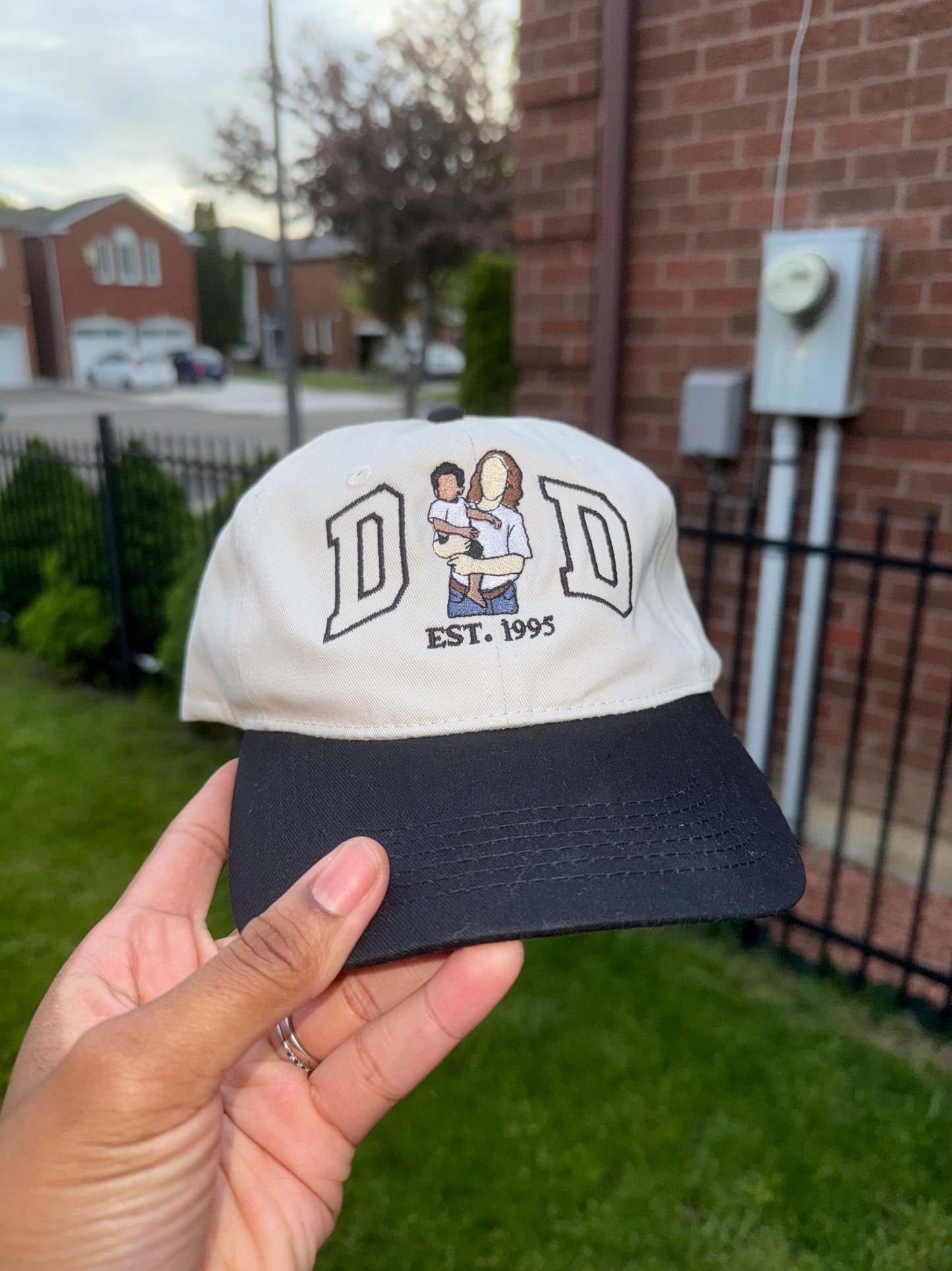 Custom Embroidered Dad Hat | Personalized Portrait