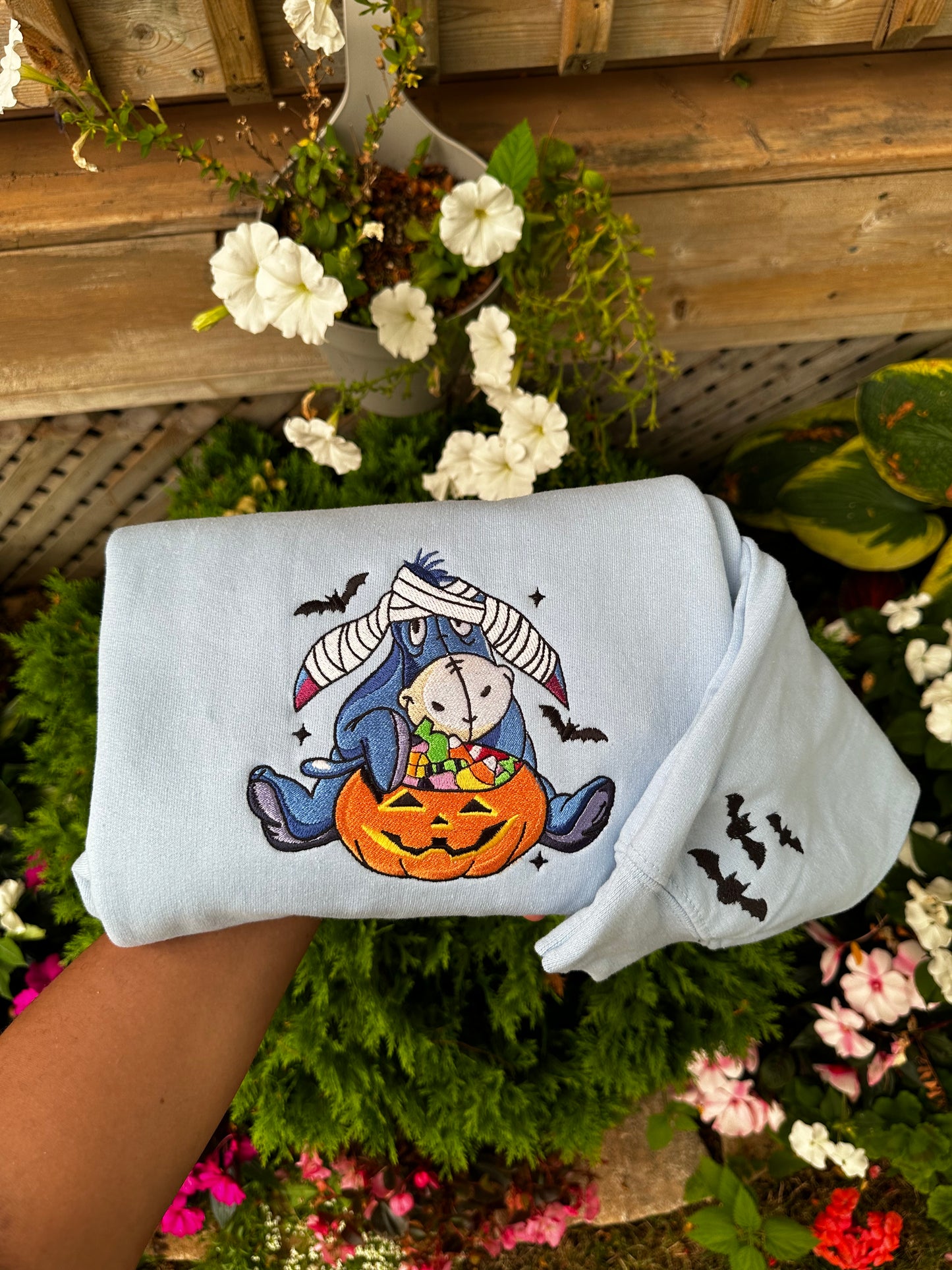 Eeyore Custom Embroidered sweatshirt
– Size small (Only One Available!)