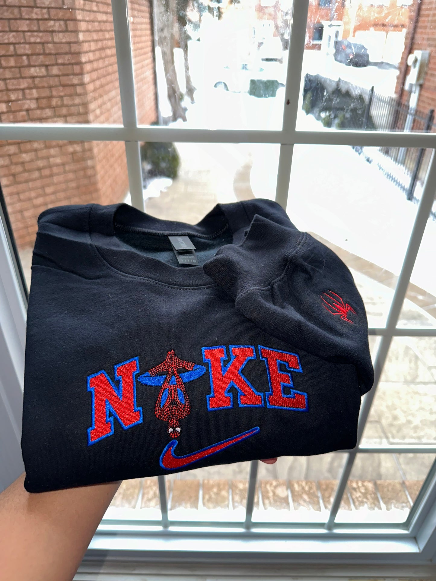 SPIDER Embroidered sweatshirt – Size small (Only One Available!)