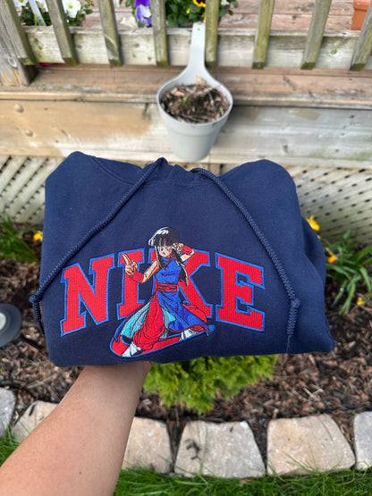 Anime Embroidered Hoodie, Sweatshirt