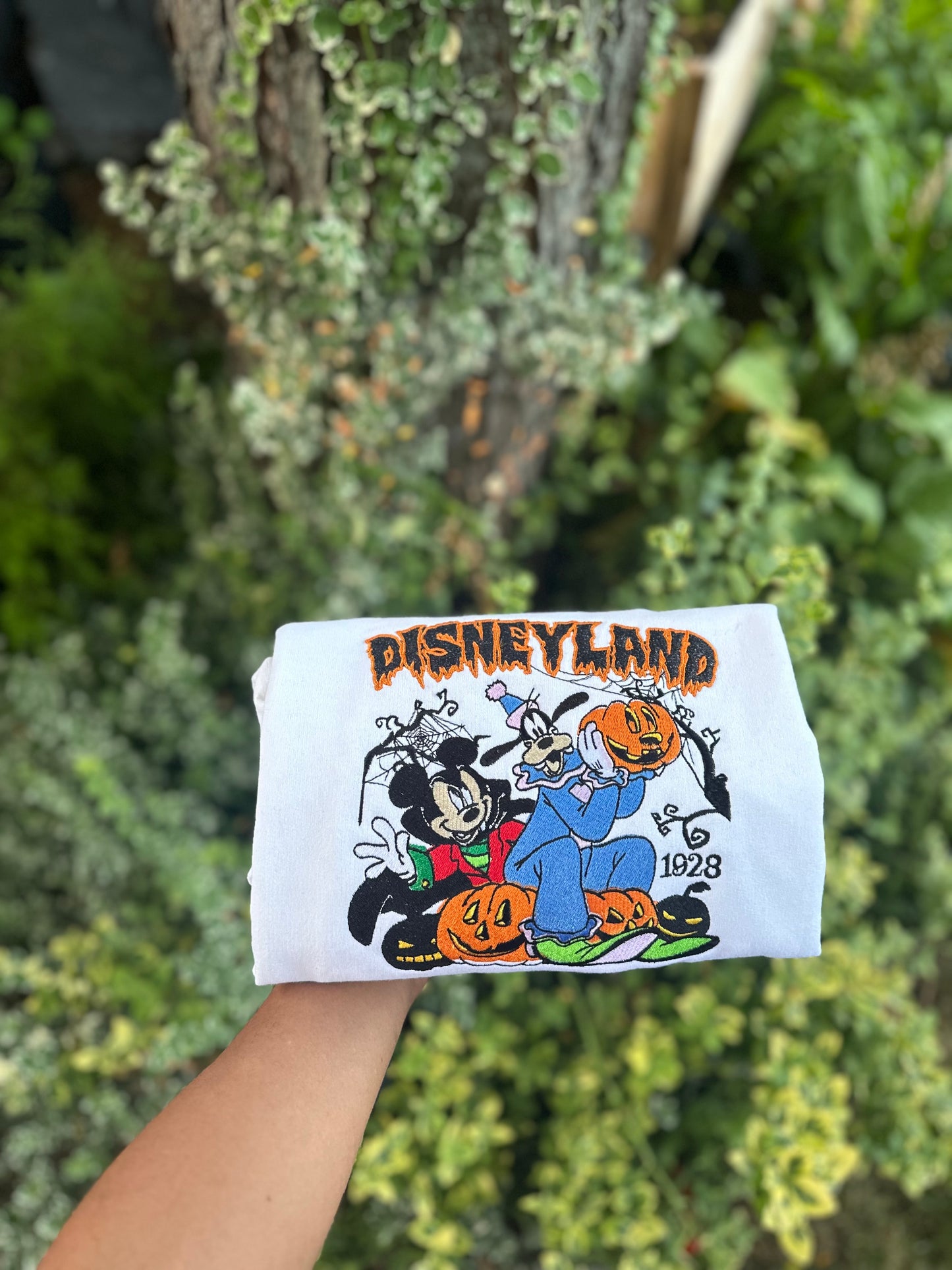 Halloween  Embroidered sweatshirt – Size large (Only One Available!)