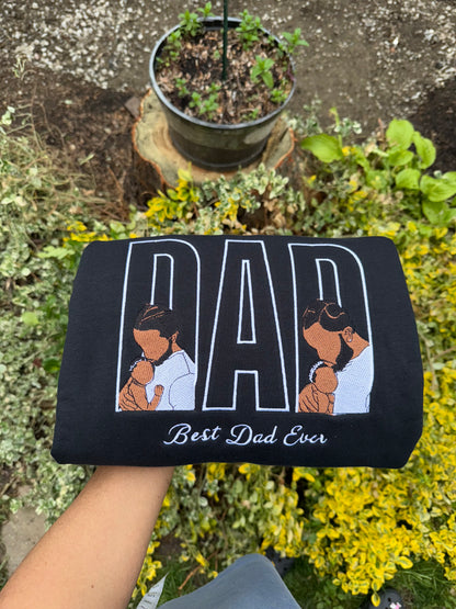 Custom Embroidered DAD Photo