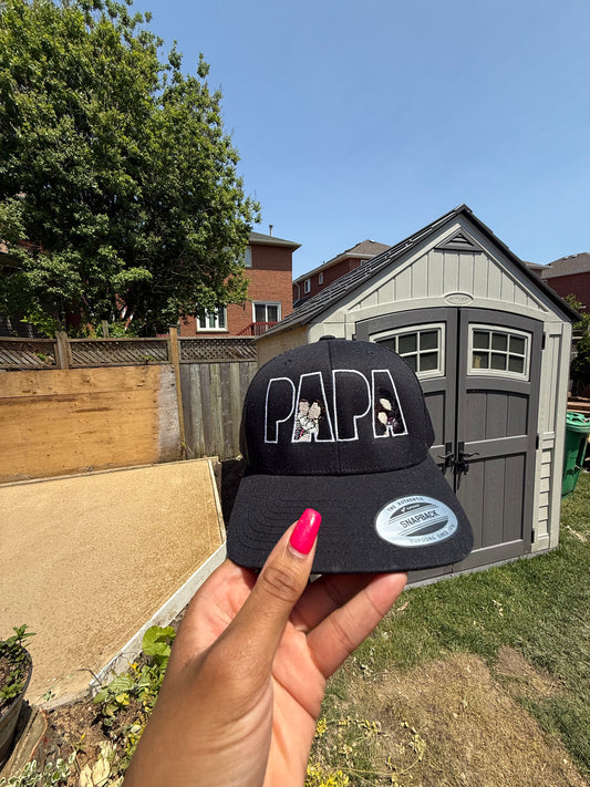 Custom Embroidered Papa Photo Hat