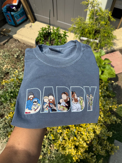 Custom Embroidered Daddy Photo