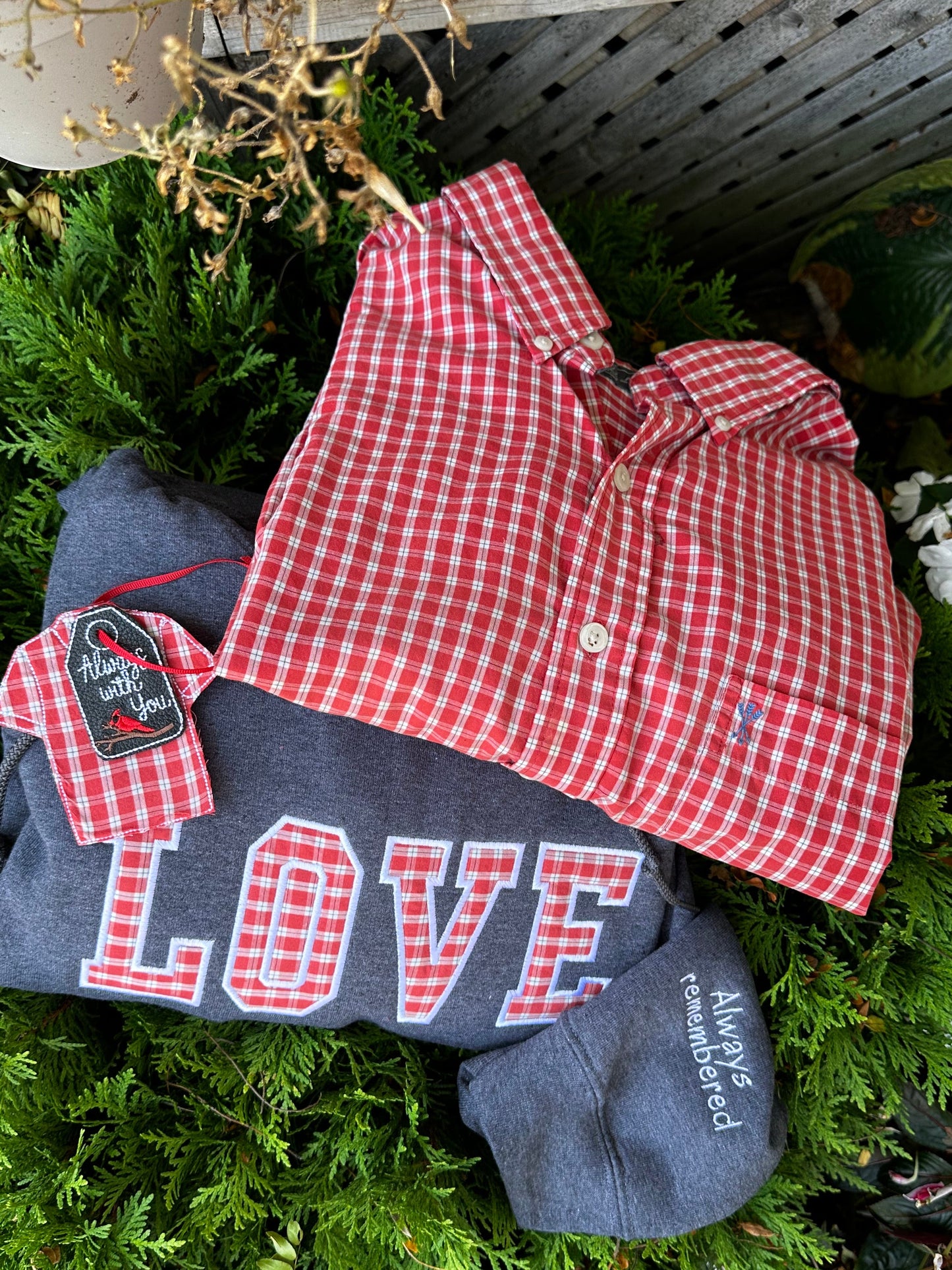 Custom Memorial Keepsake Sweatshirt – “Loved One Shirt” Memory Hoodie – Personalized Remembrance Gift