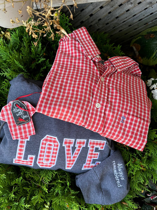 Custom Memorial Keepsake Sweatshirt – “Loved One Shirt” Memory Hoodie – Personalized Remembrance Gift