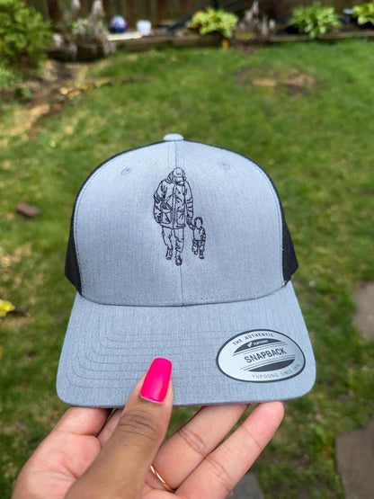 Personalized Dad Trucker Hat ,Custom Fathers Day Gift, New Dad Gift, Gift for Husband, Dad Birthday Gift,Papa Cap