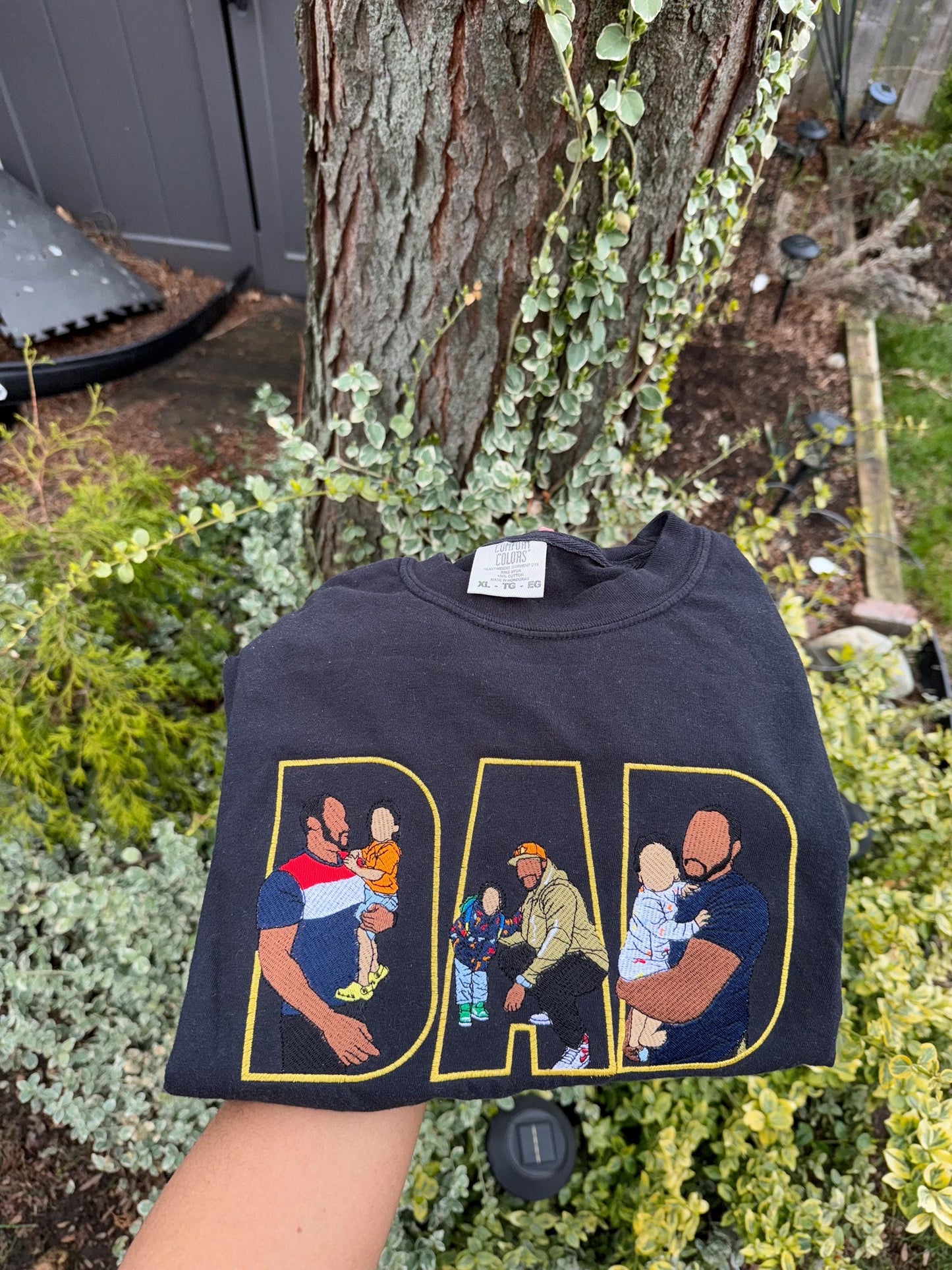 Dad Portrait from 3 Photos – Personalized Keepsake Gift