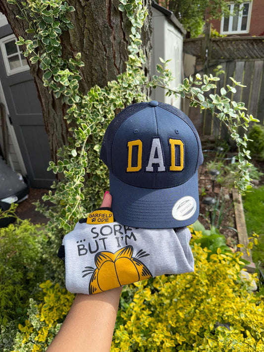 Personalized Dad Trucker Hat with Baby Onesie