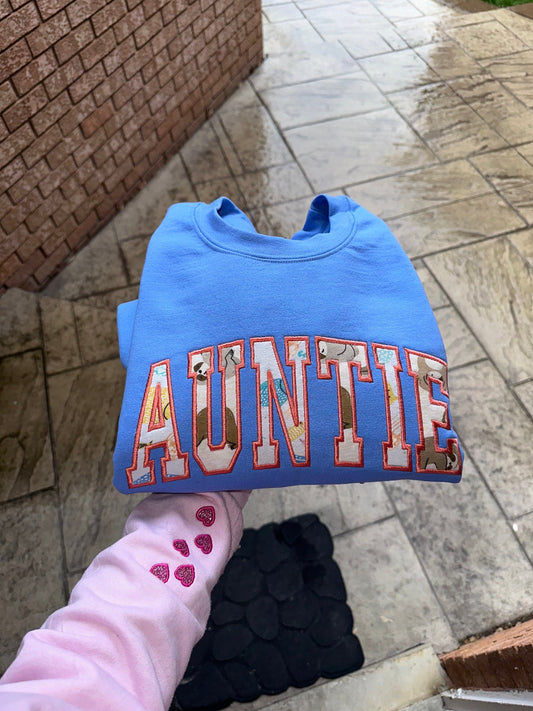 Custom Auntie Keepsake Made from Baby Onesies – Personalized Aunt Gift