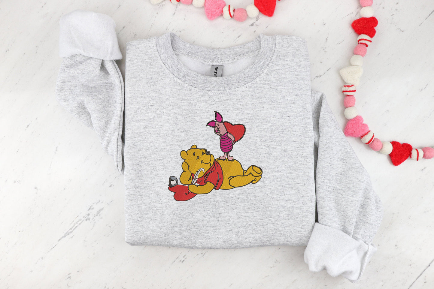 Valentine’s Day Bear Sweatshirt – Cute Storybook Love Design