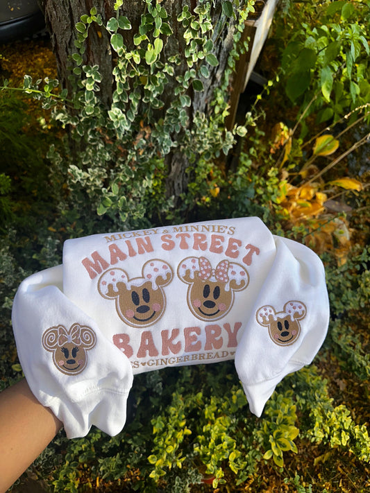 Gingerbread Bakery Embroidered Crewneck & Hoodie