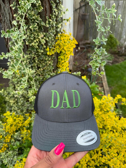 Personalized Dad Trucker Hat ,Custom Fathers Day Gift, New Dad Gift, Gift for Husband, Dad Birthday Gift,Papa Cap