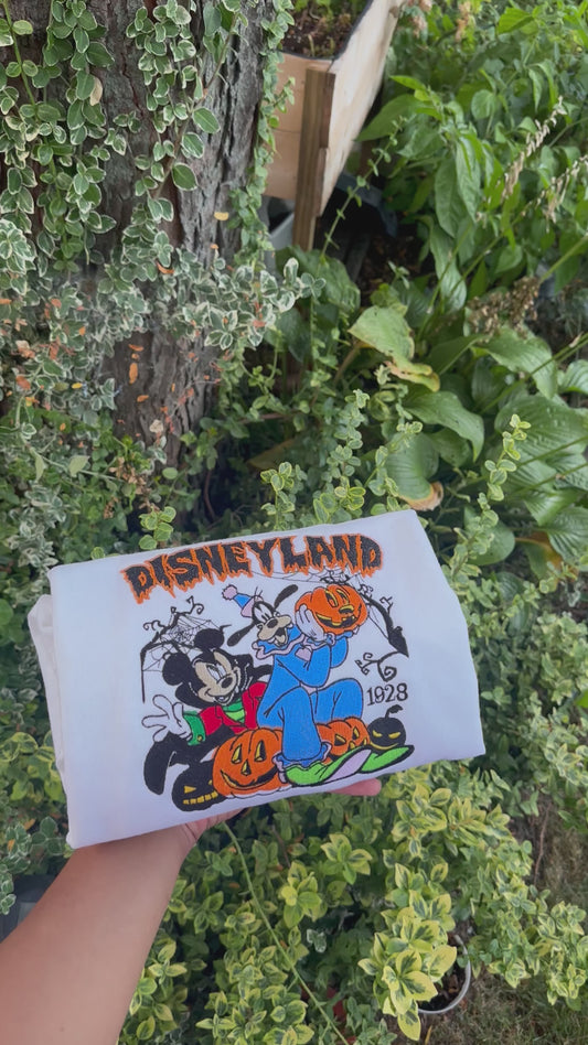 Halloween  Embroidered sweatshirt – Size large (Only One Available!)