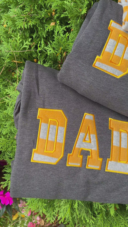 Custom Dada/Dadi Sweatshirt from Baby Clothes | Personalized Appliqué Keepsake