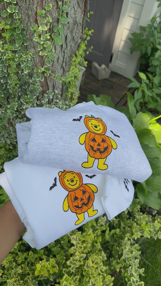Winnie Halloween Custom Embroidered sweatshirt