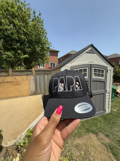 Custom Embroidered Papa Photo Hat