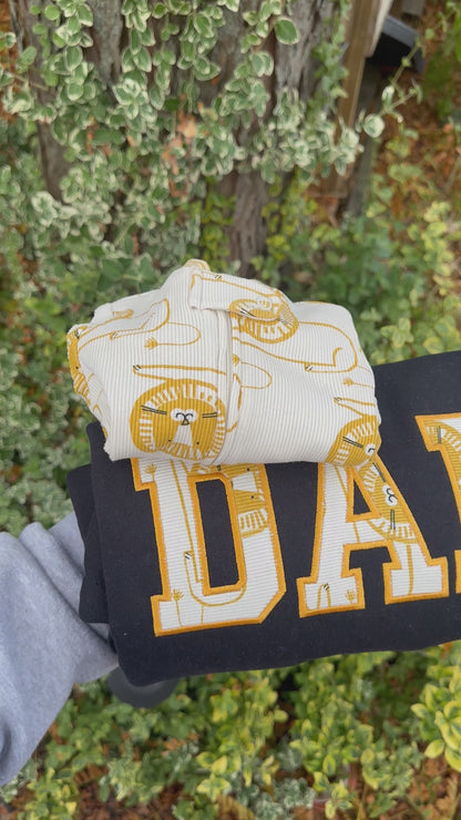 Custom Dad Sweatshirt from Baby Clothes | Personalized Appliqué Keepsake