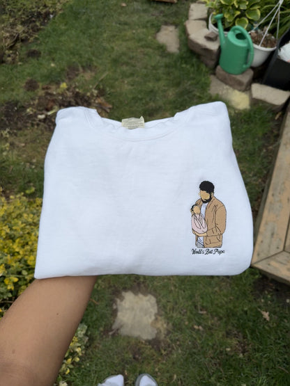 Custom Embroidered Mini Portrait